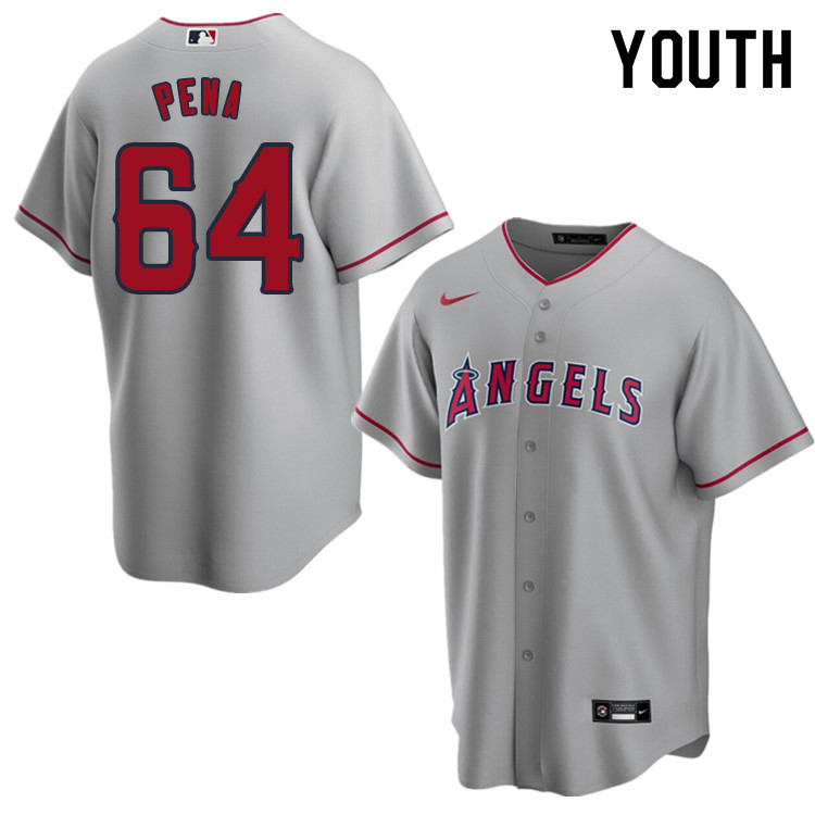 Nike Youth #64 Felix Pena Los Angeles Angels Baseball Jerseys Sale-Gray